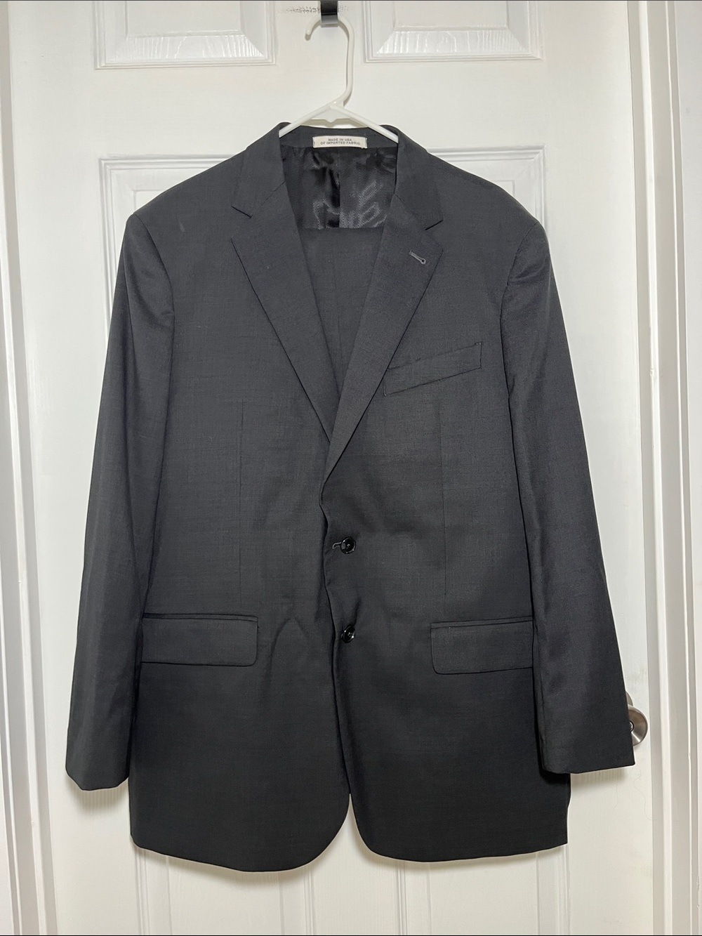 Joseph Abboud Black Two-Button Men's Suit